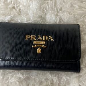 Prada Saffiano Key Holder Wallet